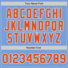 Custom Light Blue Orange-White Authentic Gradient Fashion Baseball Jersey