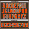 Custom Brown Orange-White Authentic Gradient Fashion Baseball Jersey