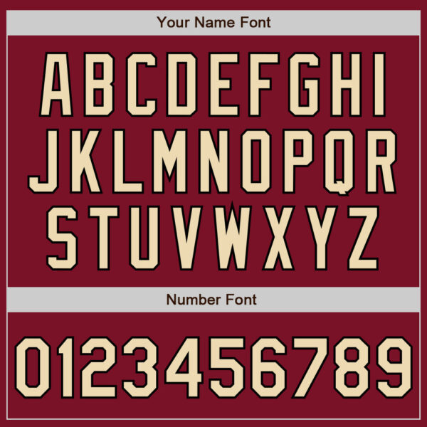 Custom Crimson Cream-Black Authentic Fade Fashion Baseball Jersey