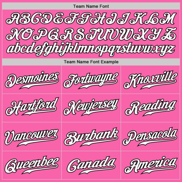 Custom Pink White-Black Authentic Fade Fashion Baseball Jersey