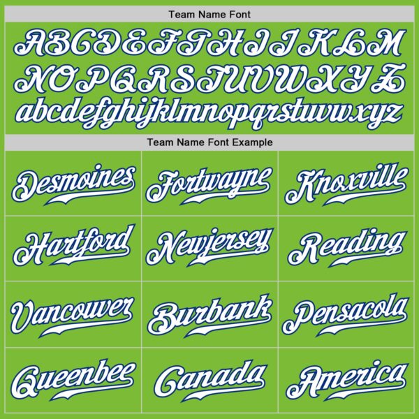 Custom Neon Green White-Royal Authentic Fade Fashion Baseball Jersey