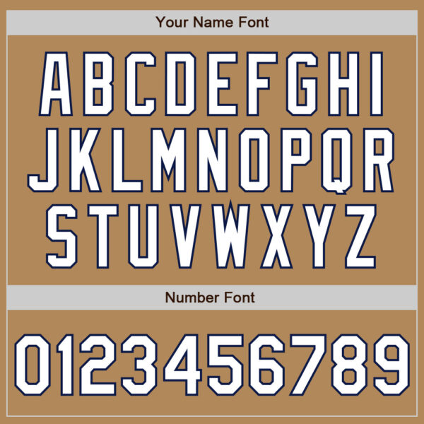 Custom Old Gold White-Navy Authentic Fade Fashion Baseball Jersey