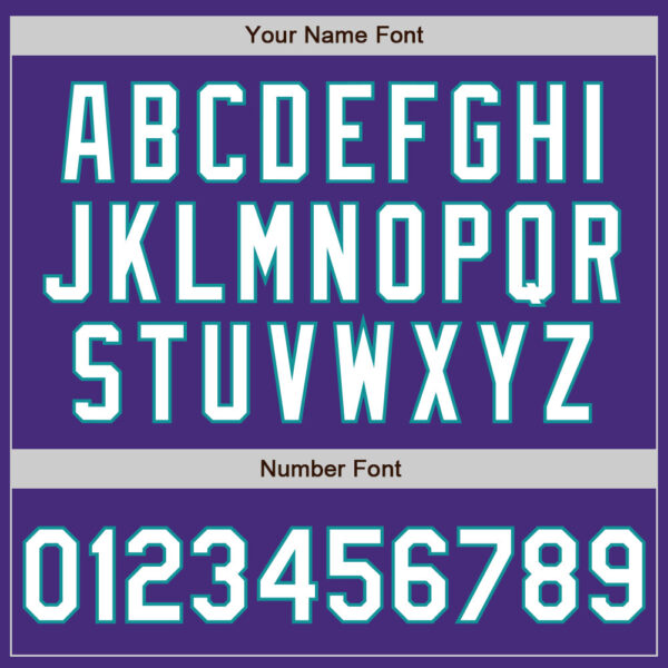 Custom Purple White-Teal Authentic Fade Fashion Baseball Jersey