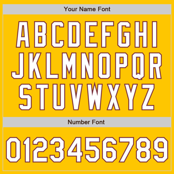 Custom Yellow White-Burgundy Authentic Fade Fashion Baseball Jersey