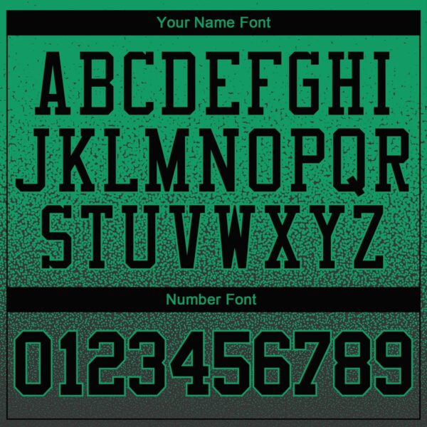 Custom Stitched Kelly Green Black Fade Fashion Sports Pullover Sweatshirt Hoodie