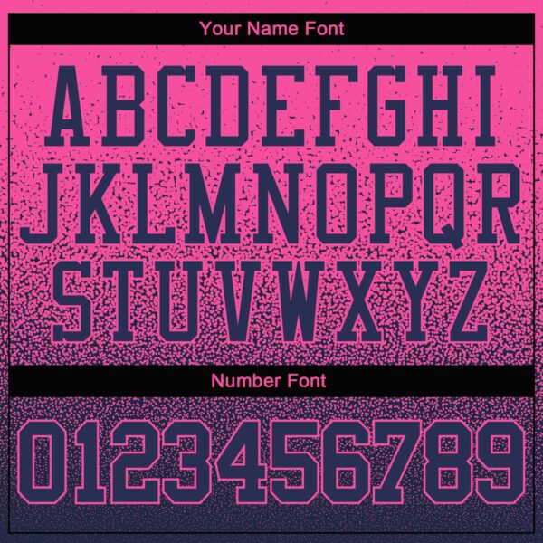 Custom Stitched Pink Navy Fade Fashion Sports Pullover Sweatshirt Hoodie