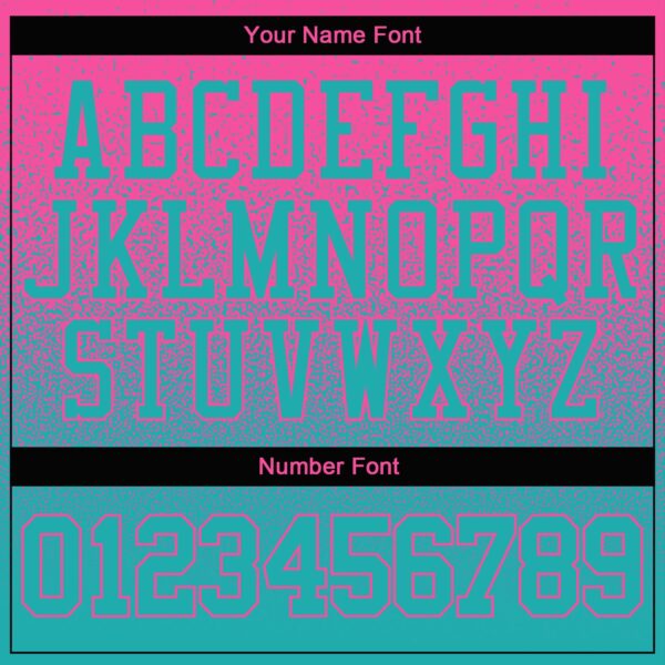 Custom Stitched Pink Aqua Fade Fashion Sports Pullover Sweatshirt Hoodie