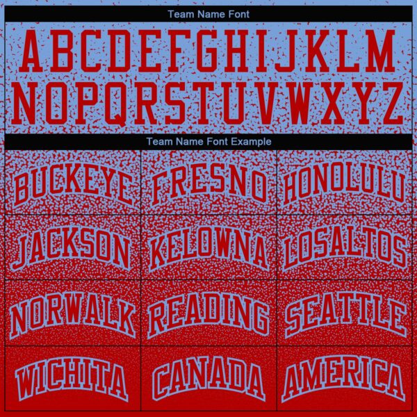 Custom Stitched Light Blue Red Fade Fashion Sports Pullover Sweatshirt Hoodie