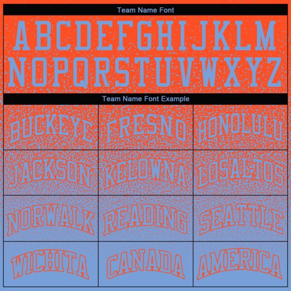 Custom Stitched Orange Light Blue Fade Fashion Sports Pullover Sweatshirt Hoodie