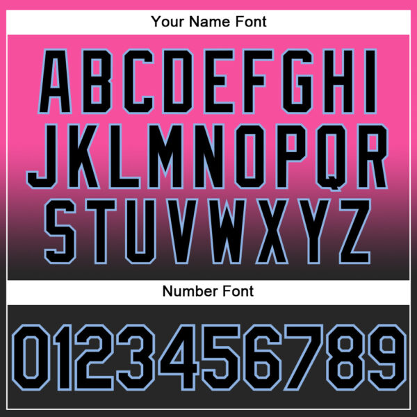 Custom Stitched Pink Black-Light Blue Fade Fashion Sports Pullover Sweatshirt Hoodie