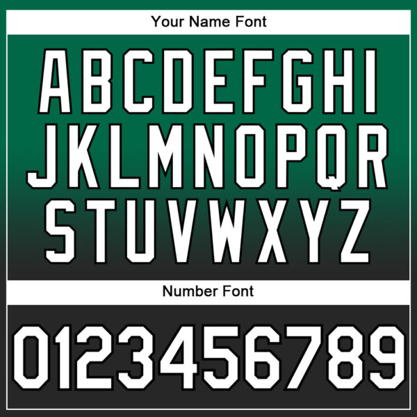 Custom Stitched Kelly Green White-Black Fade Fashion Sports Pullover Sweatshirt Hoodie