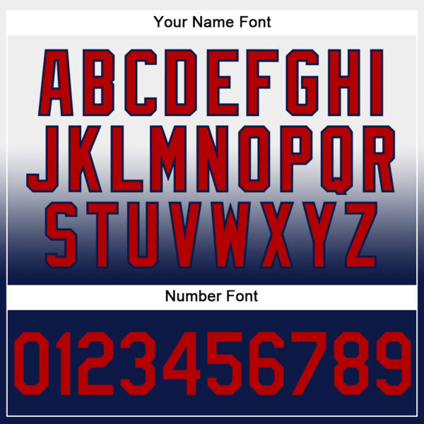 Custom Stitched White Red-Navy Fade Fashion Sports Pullover Sweatshirt Hoodie