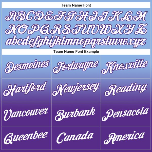 Custom Stitched Light Blue White-Purple Fade Fashion Sports Pullover Sweatshirt Hoodie