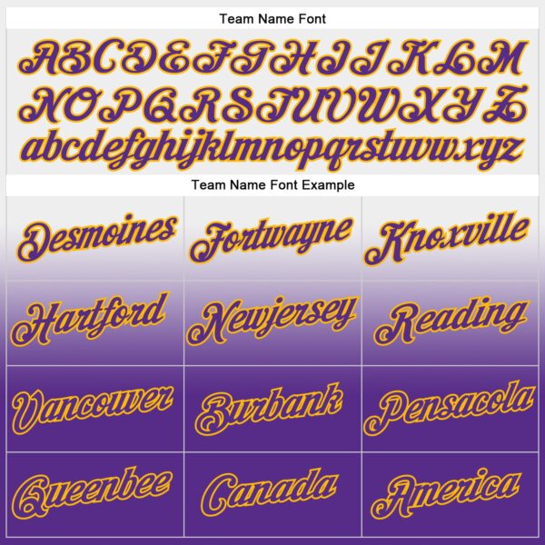 Custom Stitched White Purple-Gold Fade Fashion Sports Pullover Sweatshirt Hoodie