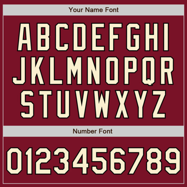 Custom Crimson Pinstripe Cream-Black Authentic Fade Fashion Baseball Jersey