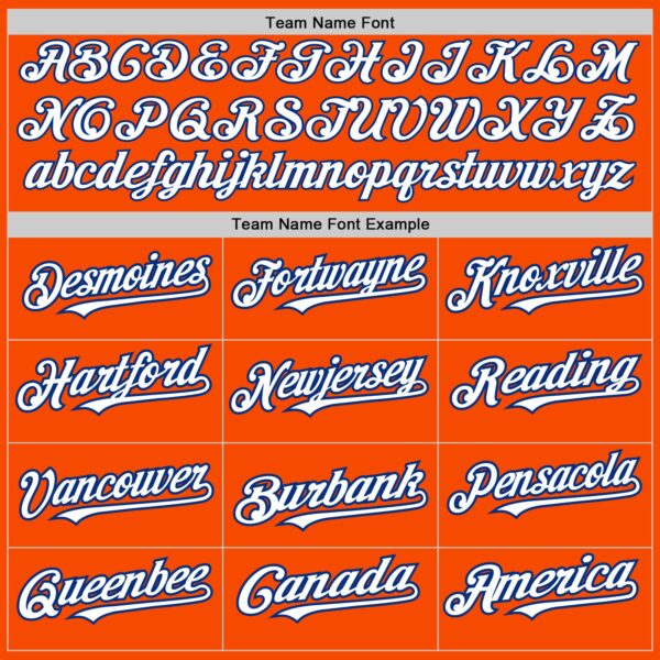 Custom Orange Pinstripe White-Royal Authentic Fade Fashion Baseball Jersey