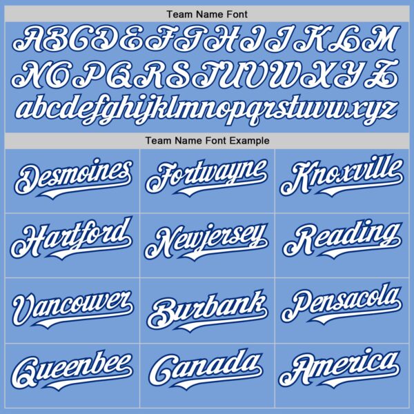 Custom Light Blue Pinstripe White-Royal Authentic Fade Fashion Baseball Jersey