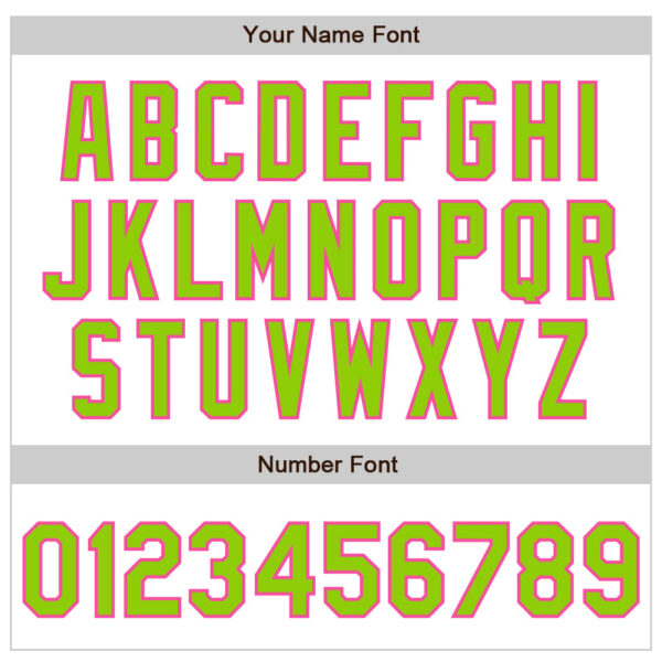 Custom White Pinstripe Neon Green-Pink Authentic Fade Fashion Baseball Jersey