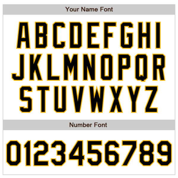 Custom White Pinstripe Black-Gold Authentic Fade Fashion Baseball Jersey