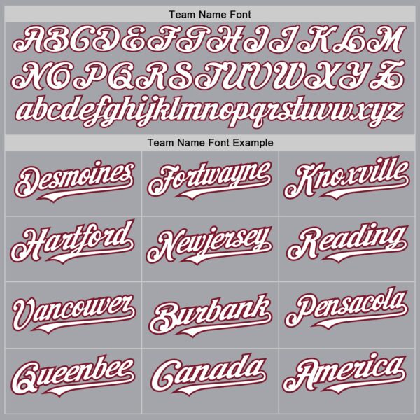 Custom Gray Pinstripe White-Crimson Authentic Fade Fashion Baseball Jersey