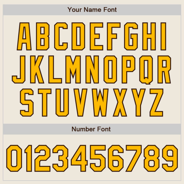 Custom Cream Pinstripe Gold-Brown Authentic Fade Fashion Baseball Jersey