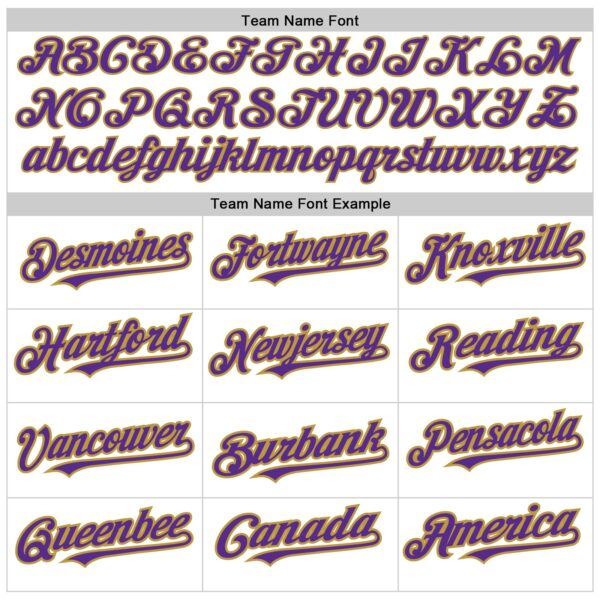 Custom White Pinstripe Purple-Old Gold Authentic Fade Fashion Baseball Jersey