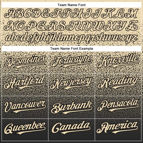 Custom Cream Black Authentic Fade Fashion Baseball Jersey