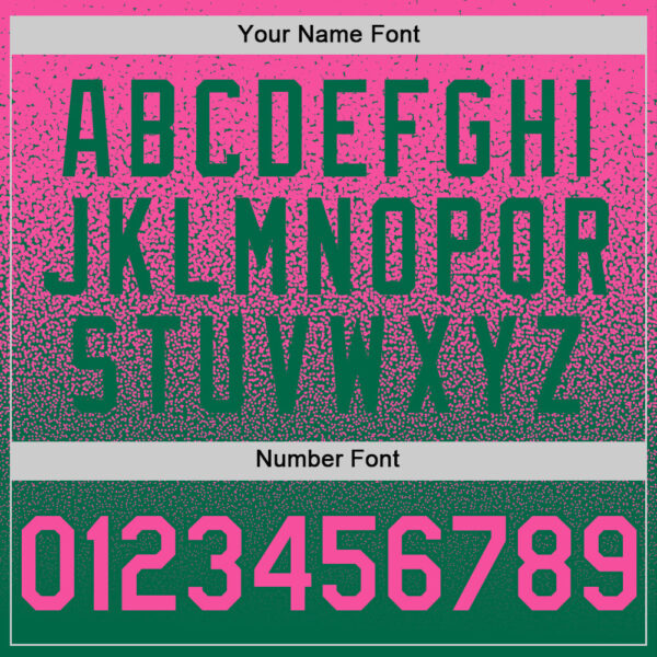 Custom Pink Kelly Green Authentic Fade Fashion Baseball Jersey