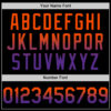 Custom Black Orange-Purple Authentic Fade Fashion Baseball Jersey