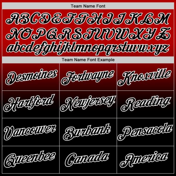 Custom Red Black-White Fade Fashion Performance T-Shirt