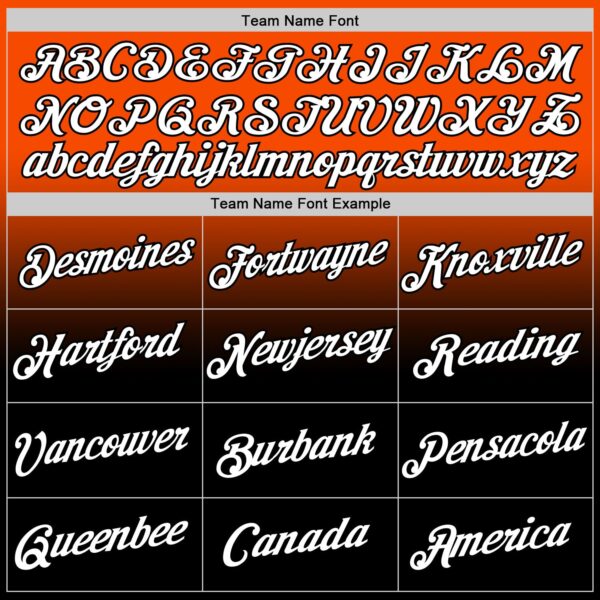 Custom Orange White-Black Fade Fashion Performance T-Shirt