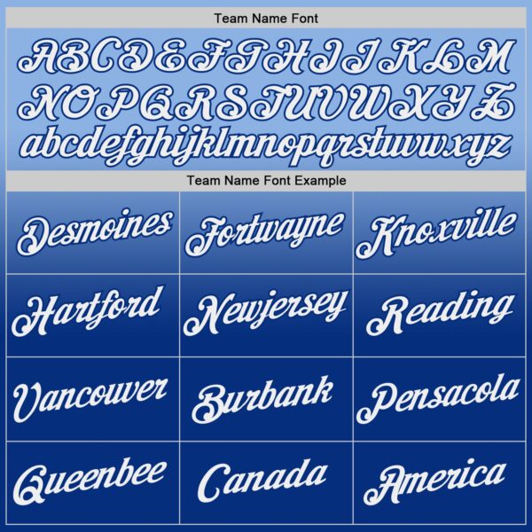 Custom Light Blue White-Royal Fade Fashion Performance T-Shirt