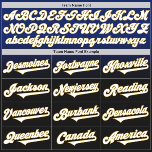 Custom Royal Black-Old Gold Authentic Fade Fashion Baseball Jersey