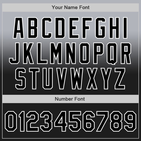 Custom Gray Black-White Authentic Fade Fashion Baseball Jersey