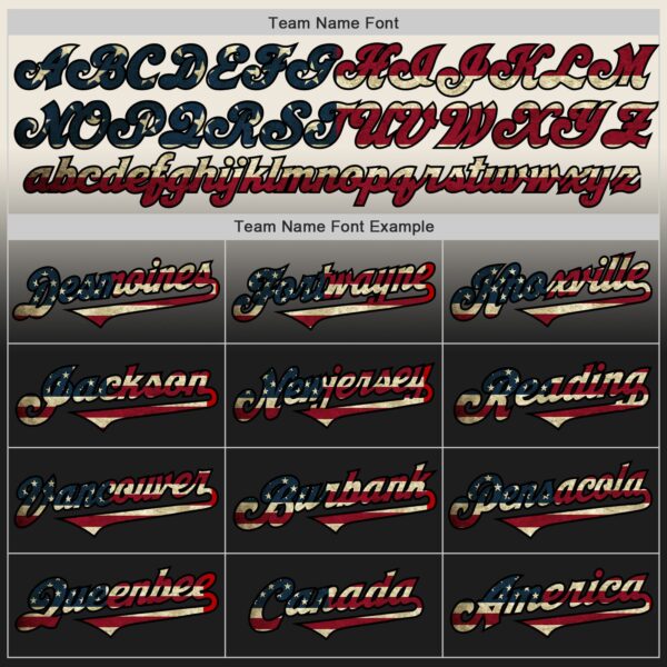 Custom Cream Vintage USA Flag-Black Authentic Fade Fashion Baseball Jersey