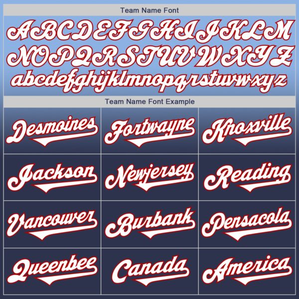 Custom Light Blue Navy-Red Authentic Fade Fashion Baseball Jersey