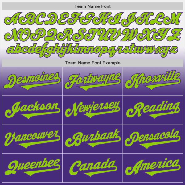 Custom White Neon Green-Purple Authentic Fade Fashion Baseball Jersey