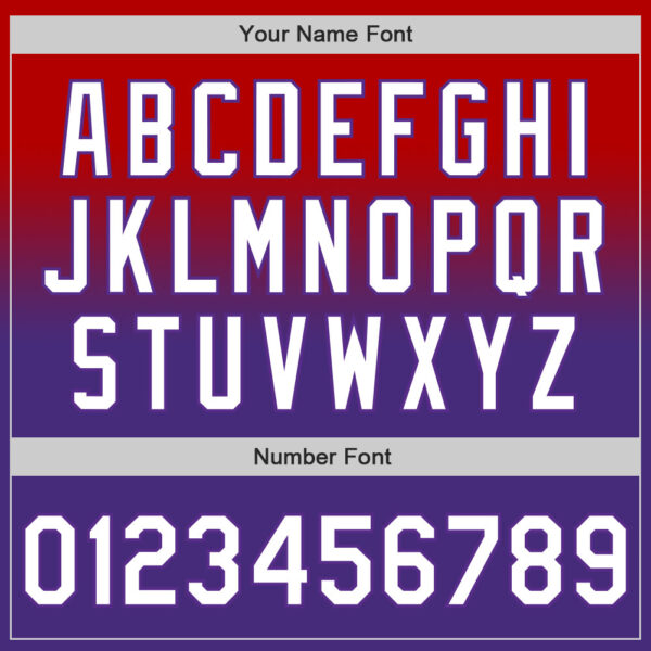 Custom Red White-Purple Authentic Fade Fashion Baseball Jersey