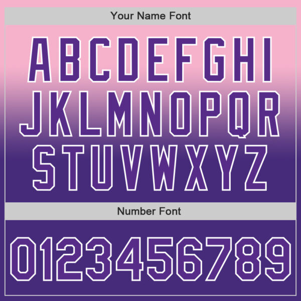 Custom Light Pink Purple-White Authentic Fade Fashion Baseball Jersey