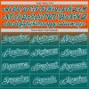 Custom Orange Teal-White Authentic Fade Fashion Baseball Jersey
