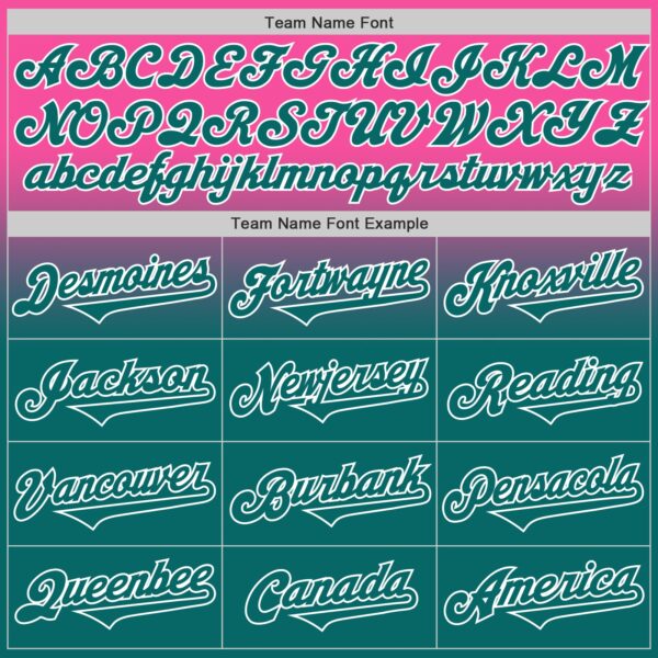 Custom Pink Teal-White Authentic Fade Fashion Baseball Jersey