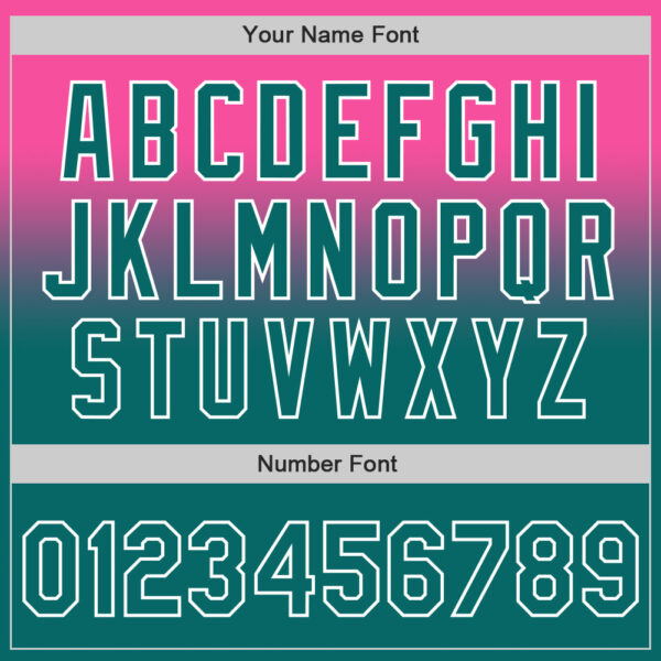 Custom Pink Teal-White Authentic Fade Fashion Baseball Jersey