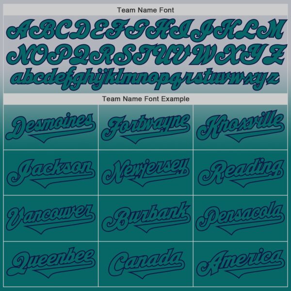Custom Gray Teal-Navy Authentic Fade Fashion Baseball Jersey