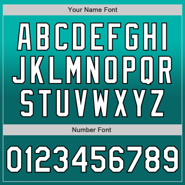 Custom Aqua White Teal-Black Authentic Fade Fashion Baseball Jersey