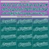 Custom Medium Purple Teal-White Authentic Fade Fashion Baseball Jersey