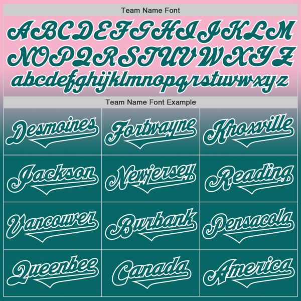 Custom Light Pink Teal-White Authentic Fade Fashion Baseball Jersey