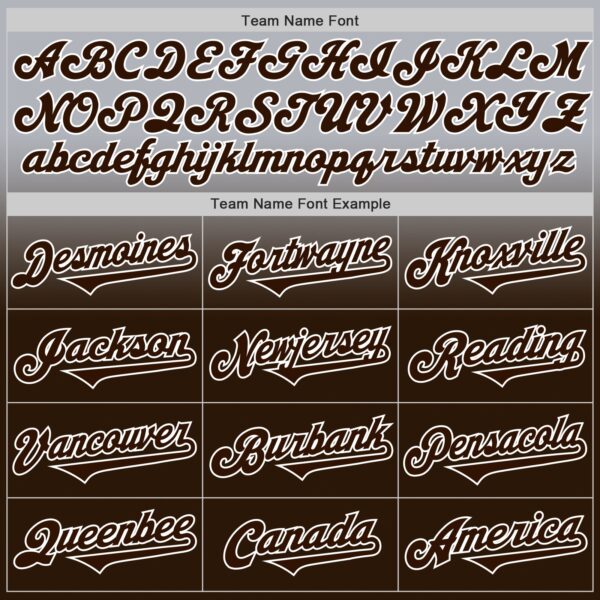 Custom Gray Brown-White Authentic Fade Fashion Baseball Jersey