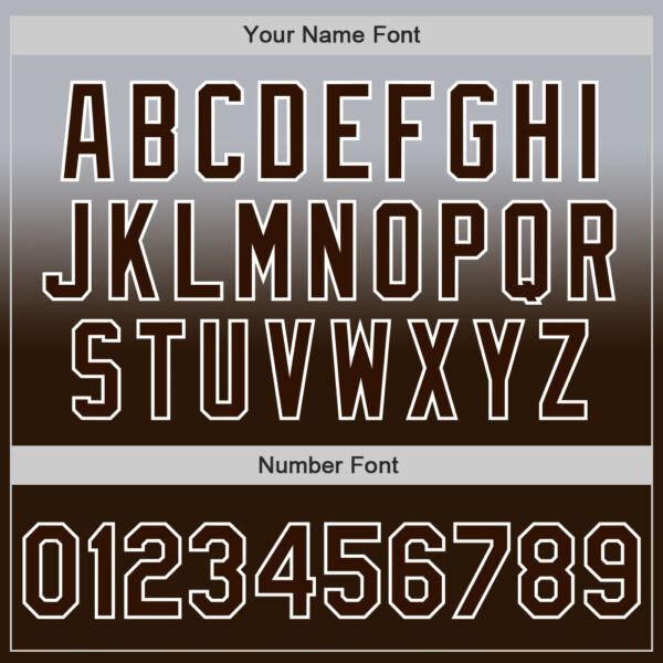 Custom Gray Brown-White Authentic Fade Fashion Baseball Jersey