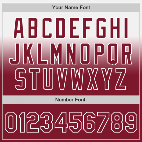 Custom White Crimson Authentic Fade Fashion Baseball Jersey