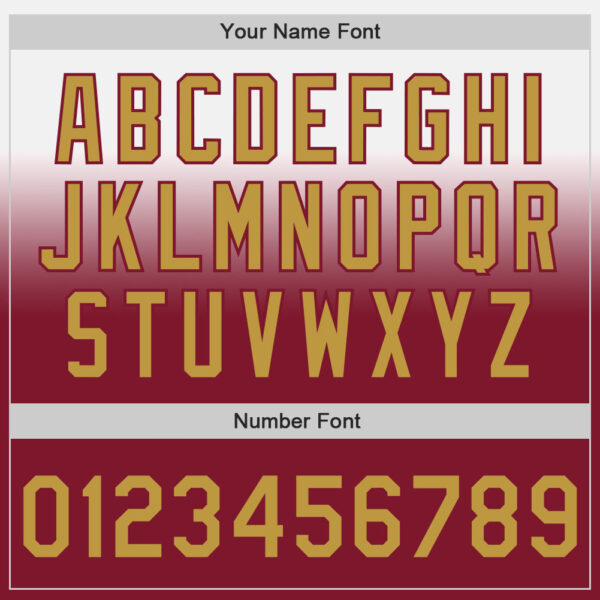 Custom White Old Gold-Crimson Authentic Fade Fashion Baseball Jersey